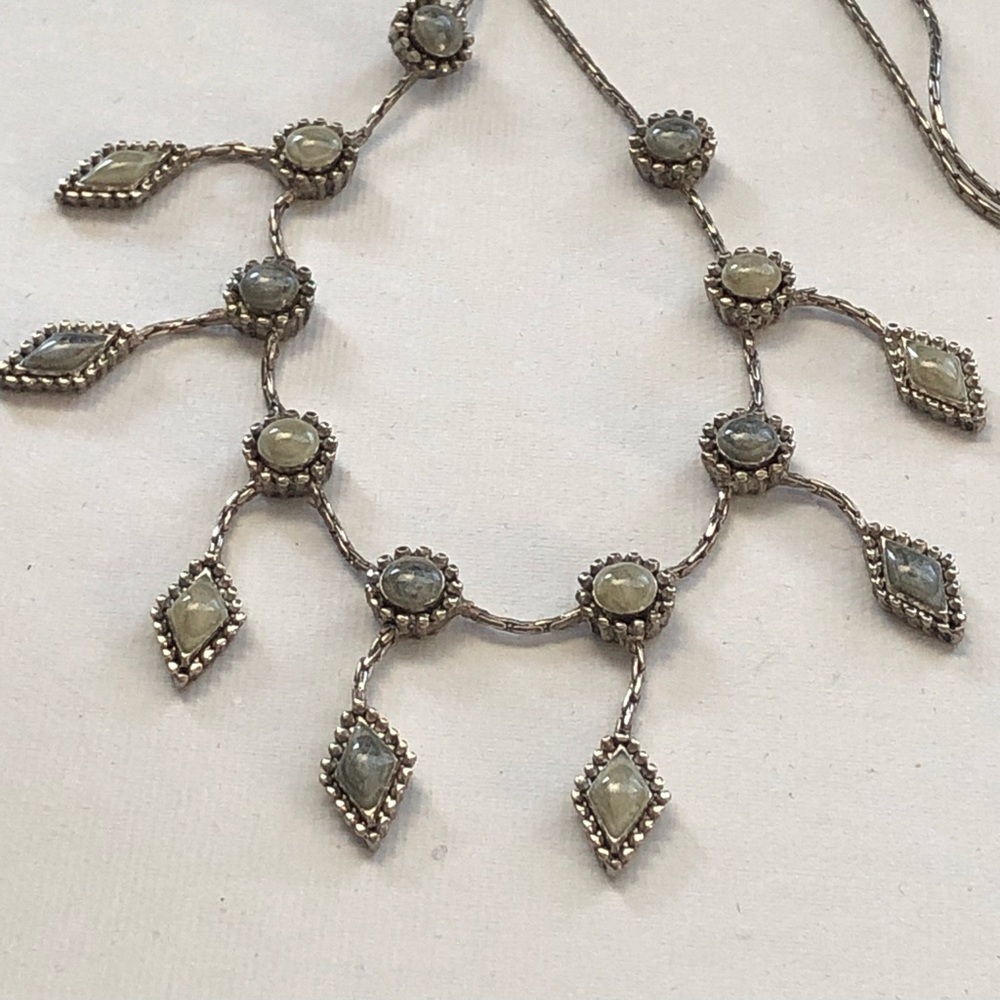 Vintage Signed Avenue Princess Dangle Necklace